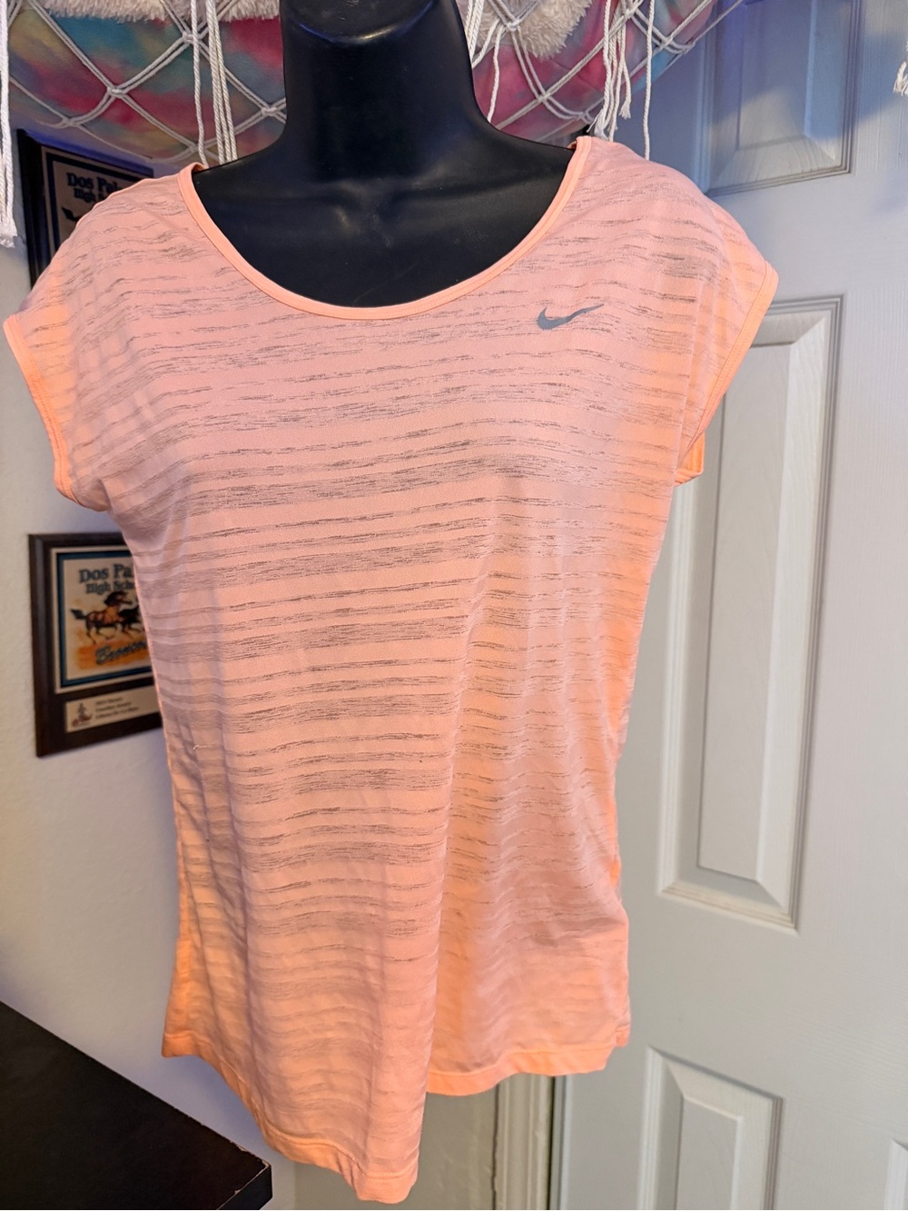 Nike Women’s Peach/Light Coral Short Sleeve Performance Tee